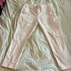 Michael Kors Pink Checkered Ankle trousers